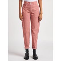 Reiko - Rechte broek met hoge taille katoenblend - XS Maat - Roze