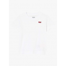 Levi's Kids - Camiseta de mezcla de algodón con cuello redondo - Talla 5A - Blanco