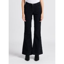 Berenice - Flared broek van katoenmix met hoge taille - 36 Maat - Zwart