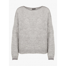 Ikks - Ruimvallende ajourtrui met ronde hals - M Maat - Grijs