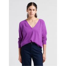 Berenice - Gerade geschnittener kaschmirpullover mit v-ausschnitt - Größe XS - Violett