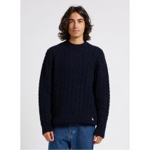 Armor Lux - Pull col rond torsadé en laine mélangée - Taille L - Bleu