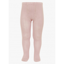 Condor - Panty met ribbeltextuur katoenblend - 6-12mois Maat - Roze