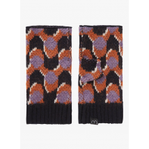 Mapoesie - Vingerloze handschoenen wolblend - Een Maat - Paars