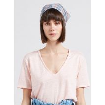 Apaches Collections - Katoenen foulard met print - Een Maat - Blauw