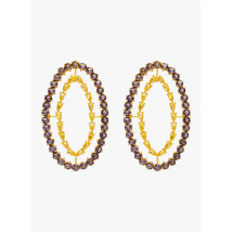 Lavani Jewels - Boucles d'oreilles ovales - Taille Unique - Violet