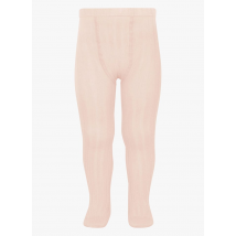 Condor - Collants côtelés en coton mélangé - Taille 8ans - Rose