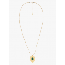 La Fee Maraboutee - Lange halskette mit metallmünze aus vergoldetem messing - Einheitsgröße - Golden