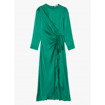 Sandro - Getailleerde jurk met wikkeleffect - 34 Maat - Groen
