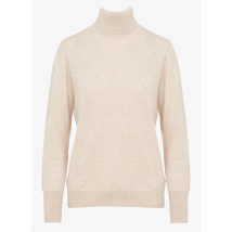Caroll - Col roulé droit en cachemire - Taille L - Beige