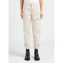 Pinko - Pantalon droit en coton mélangé - Taille 42 - Beige