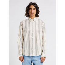 Les Deux - Camisa de algodón con cuello americano - Talla XL - Beige