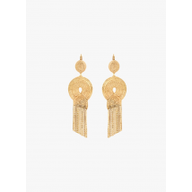 Satellite Paris - Boucles d'oreilles pendantes - Taille Unique - Doré