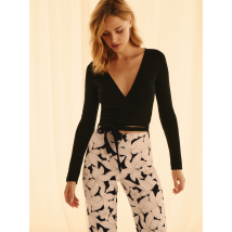 Noo - Crop-top cache-coeur - Taille 42 - Noir