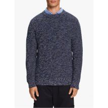 Esprit - Gerade geschnittener rundhalspullover aus baumwolle - Größe M - Blau