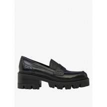 Minelli - Mocassins plateforme en cuir - Taille 37 - Noir