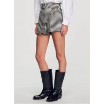Sandro - Short à motif pied de poule - Taille 40 - Multicolore