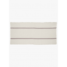 Bed And Philosophy - Plaid frangé chevron - Taille Unique - Beige