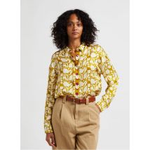 Bella Jones - Blouse met klassieke kraag en print - 1 Maat - Groen
