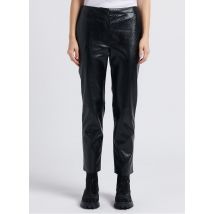 Twinset - Pantalon droit effet croco - Taille S - Noir