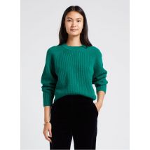 Petite Mendigote - Wijde - merinowollen trui met ronde hals - XS Maat - Groen