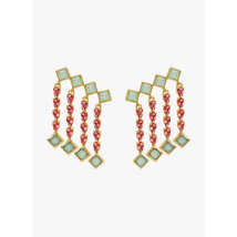Lavani Jewels - Boucles d'oreilles grimpeuses - Taille Unique - Rose
