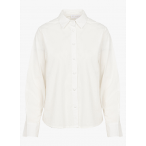 Karl Marc John - Rechte - katoenen blouse met klassieke kraag - S Maat - Wit