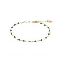 Une A Une - Bracelet chaîne en laiton - Taille Unique - Vert