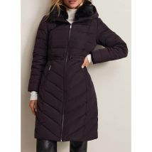 Phase Eight - Anorak largo con cuello alto y capucha - Talla 16 - Rojo
