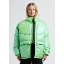 American Vintage - Donsjack met opstaande kraag en holografisch glanseffect - XS Maat - Groen