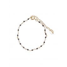 Une A Une - Schakelarmband van messing - Een Maat - Blauw