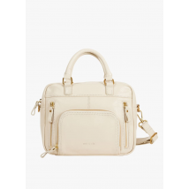 Nat & Nin - Leren handtas met meerdere vakken - Een Maat - Beige