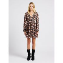 Billabong - Jurk met v-hals en bloemenprint - XS Maat - Zwart