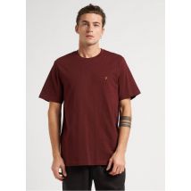 Farah - T-shirt van biokatoen met ronde hals - M Maat - Rood