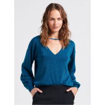 Vila - Jersey con cuello redondo - Talla L - Azul