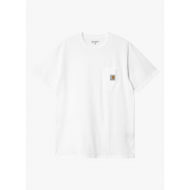 Carhartt Wip - Rundhals-t-shirt aus baumwolle - Größe L - Weiß