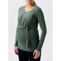 Noppies - Schwangerschafts-t-shirt aus baumwolle mit rundhalsausschnitt - Größe L - Grün