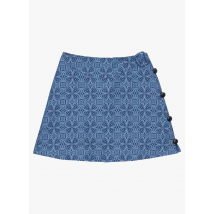 Tara Jarmon - Korte - gerende rok met jacquardpatroon - 34 Maat - Blauw