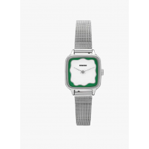 Komono - Horloge met roestvrijstalen bandje - Een Maat - Zilver