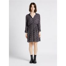 One Step - Robe courte Col V - Taille 40 - Gris