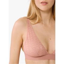 Le Slip Francais - Sujetador de encaje sin aros - Talla 42 - Rosa