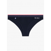 Le Slip Francais - Culotte brodée en coton - Taille 42 - Bleu