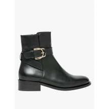 Bocage - Botines de piel lisa - Talla 41 - Negro