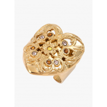 Satellite Paris - Bague ajustable coeur - Taille Unique - Doré
