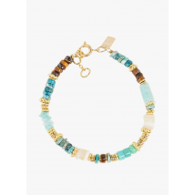 L'atelier Des Dames - Pulsera de latón con piedras semipreciosas - Talla única - Multicolor