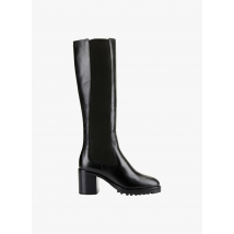 Cosmoparis - Botas de piel lisa con tacón - Talla 39 - Negro