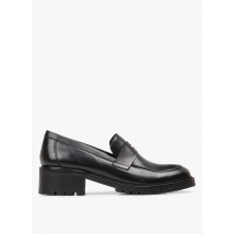 Mellow Yellow - Mocassins à talon en cuir - Talla 37 - Negro