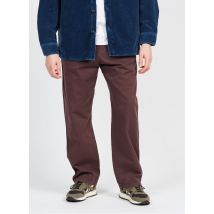 Edwin - Rechte broek van biokatoen - M Maat - Paars