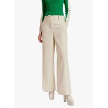 Essentiel Antwerp - Pantalon large taille haute en coton côtelé - Taille XS - Blanc