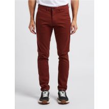 Selected - Chino slim en coton - Taille 33/34 - Rouge